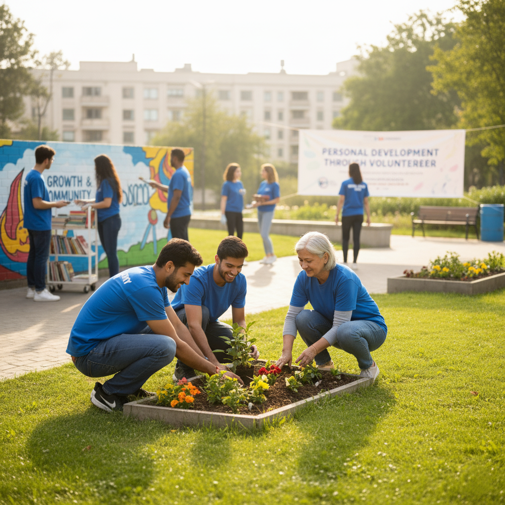 Volunteering activities for personal development skills.
